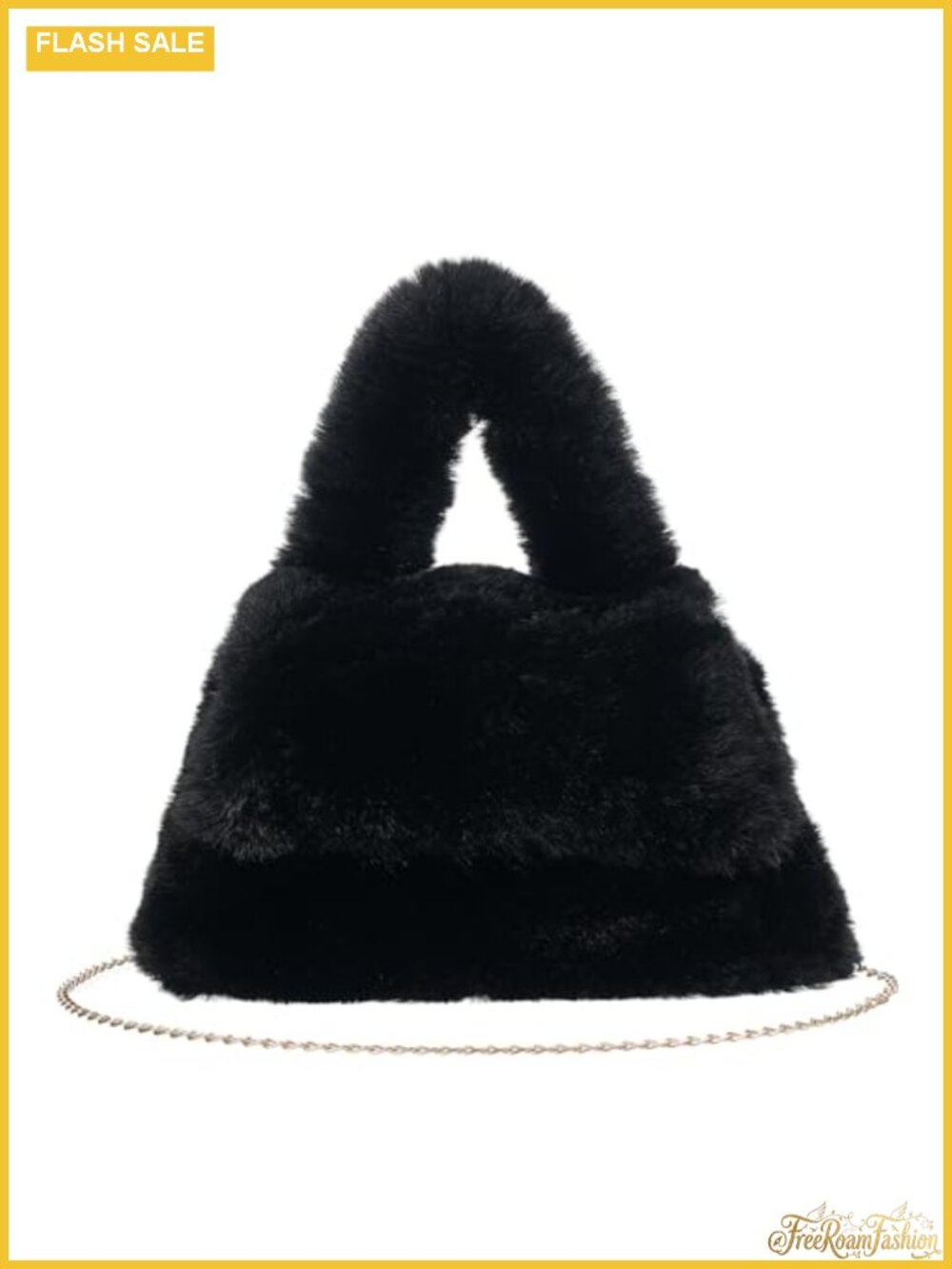 Faux Fur Fluffy Tote Bag Women Plush Shoulder Handbag Winter Purse